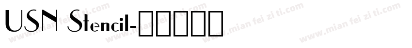 USN Stencil字体转换
